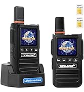 (Lifetime Free) TIDRADIO TD-G19 Rapid Unlimited Range 4G LTE PoC Radios, Walkie Talkies Long Rang...