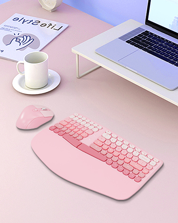Ergonomic Wireless Keyboard and Mouse