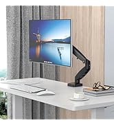 Rosewill Single Monitor Mount, 15 to 32 Inch, 4.4 to 19.8lbs, Adjustable Gas Spring Monitor Arm w...