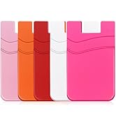 Senose Card Holder for Phone Case, Card Holder for Back of Phone, Silicone Phone Pouch Wallet Sle...