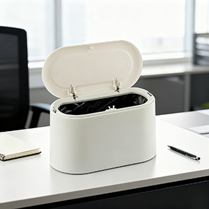 vanity trash can