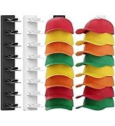 Coopache Hat Organizer for Baseball Caps 2 Pack, Hat Rack for Hanger Wall or Door Ball Cap Storag...