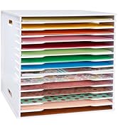 SANFURNEY Scrapbook Paper Organizer for Sizes 12