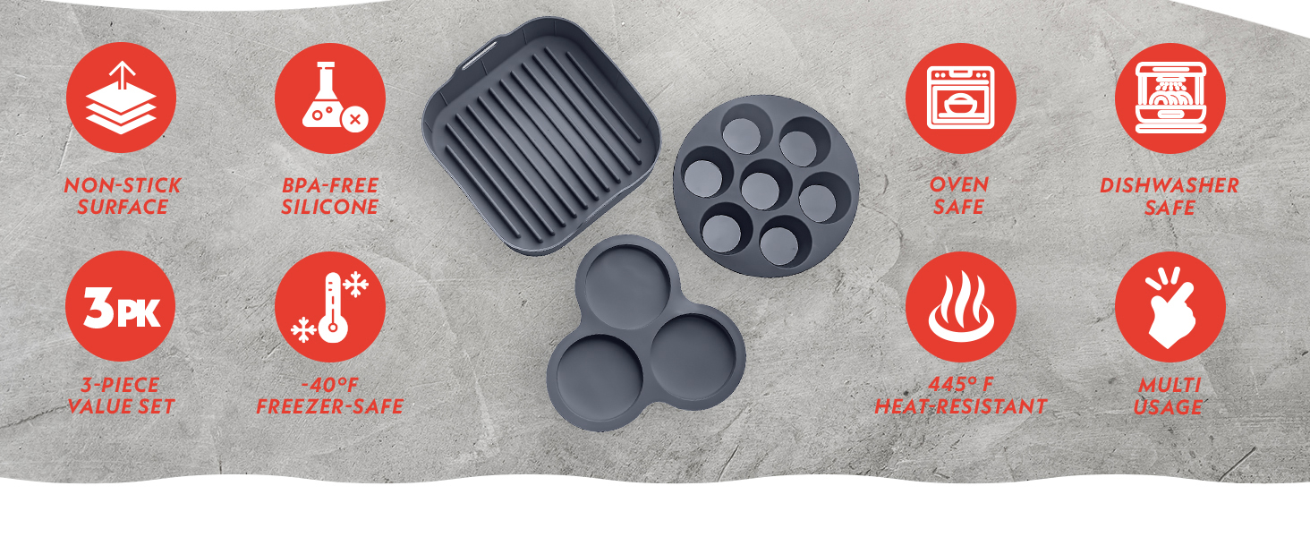 3 Air Fryer Liners for No Mess Cooking at Home Air Fry BPA Free