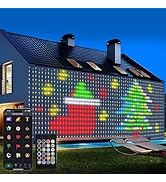 echosari Curtain Lights Plug in, 400 LED Smart Curtain Lights 6.6 x 6.6ft with APP & Remote RGB &...