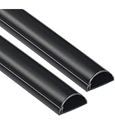 D-Line Half Round Cord Hider, Patented Cable Cover, Hide TV Wall Mount Wires, Raceway for Cords, ...