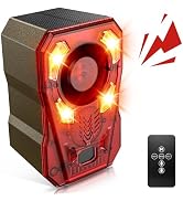 Upgraded Solar Motion Sensor Noise Maker with Adjustable Sound, Barking Dog Deterrent, Digital Pr...