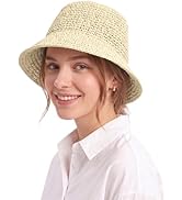 Zylioo XL Straw Bucket Hats,Large Summer Travel Hats,S M Shapeable Wide Brim UPF 50 Beach Sun Hat...