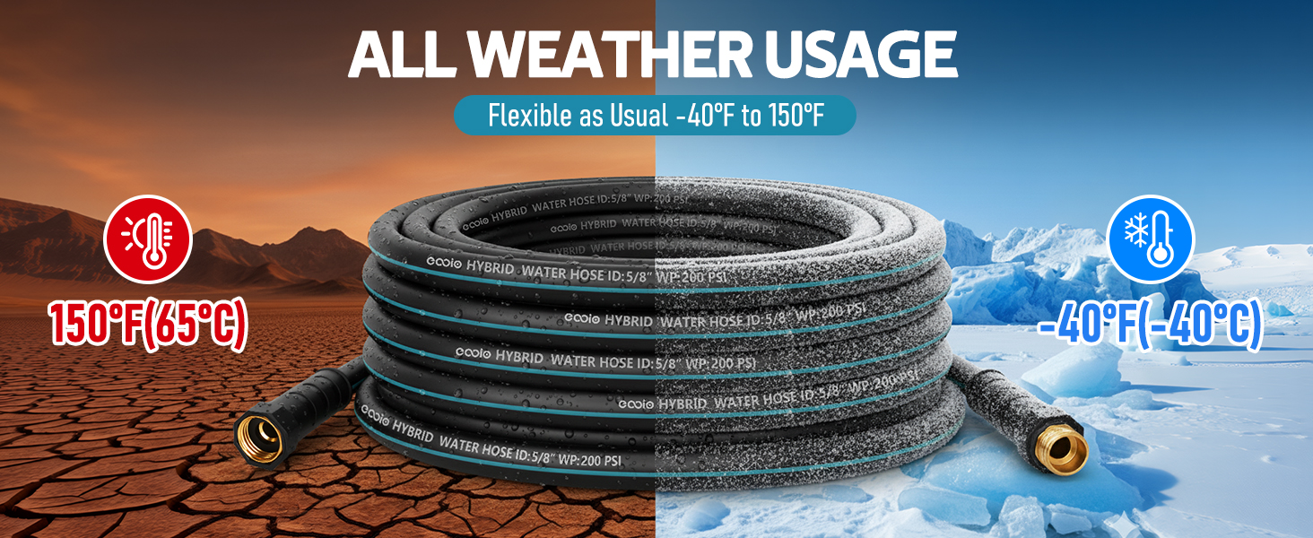 flexible garden hose 25 ft