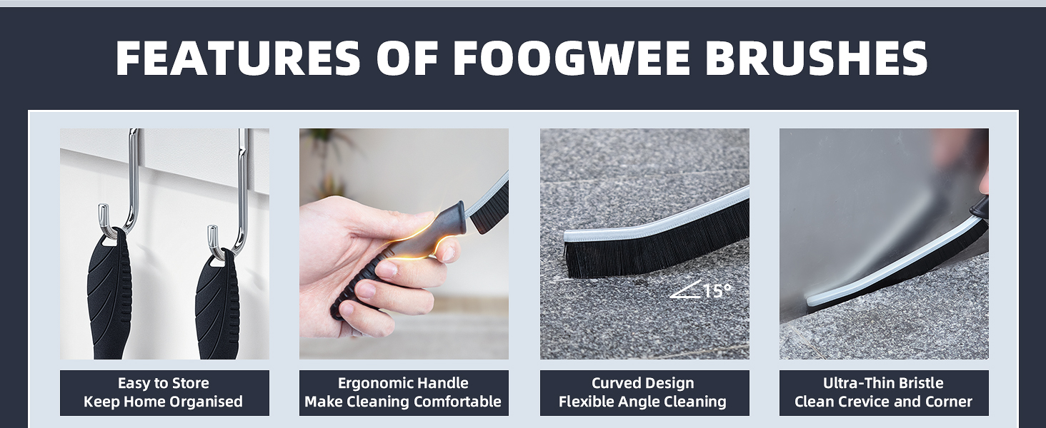 Hard Bristle Crevice Cleaning Brush