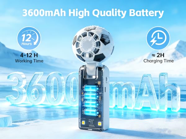 Rechargeable Soccer Personal Fan