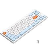 A.JAZZ AKL680 65% Low Profile Wireless Mechanical Keyboard, BT/2.4Ghz Dual Mode 68 Keys Gaming Ke...