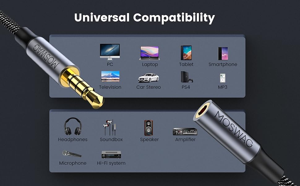 3.5mm Headphone Extension Cable