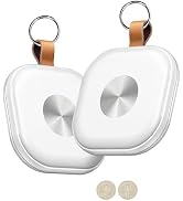 Bluetooth Tracker 2 Pack, Keys Finder and Item Locator for Keys, Bags Luggage, Suitcases and Wall...