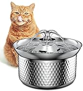 Emperor Pets Cat Water Fountain Pet Water Fountain, Stainless Steel Pet Drinking Fountain