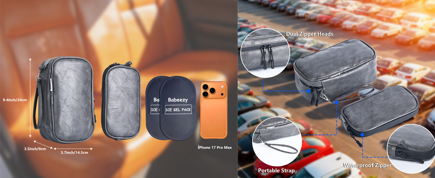 cell phone insulated pouch for heat phone cooling pouch ice pack phone cooler for car