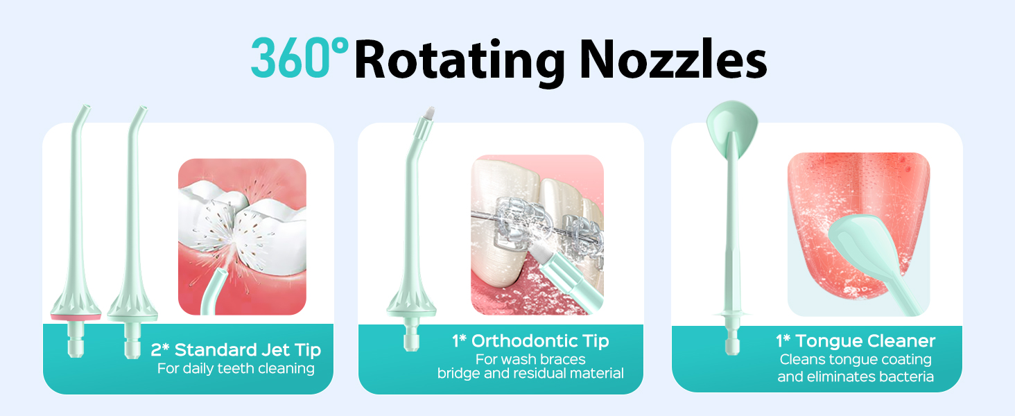 COSLUS C30 Water Dental Flosser Pick for Teeth