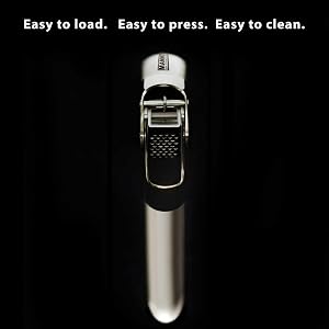 Mannkitchen easy to clean high capacity dishwasher safe garlic press 304 stainless steel anti rust
