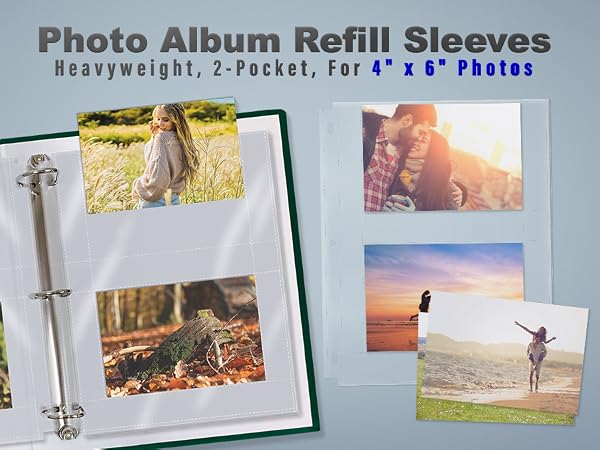 Photo Album Refill Sleeves