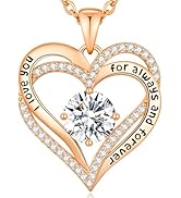 CDE Mothers Day Gifts Forever Love Heart Necklaces for Women, Wedding Anniversary, Valentine's,Bi...
