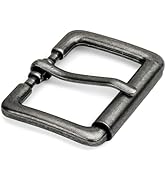TYWestyles 1.5 inch Square Roller Belt Buckle for Men Women Perfect for Jeans Casual Pants Work P...