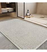 PADOOR-Bath Mat-Super Absorbent Chenille Bathroom Mats-Rubber Backed Bath Mats for Bathroom Non S...