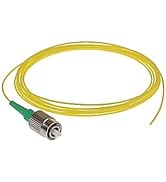 Ultra Spec Cables FC/APC Singlemode 9/125 Simplex Pigtail Fiber Optic 1M - 0.9 mil for Splice