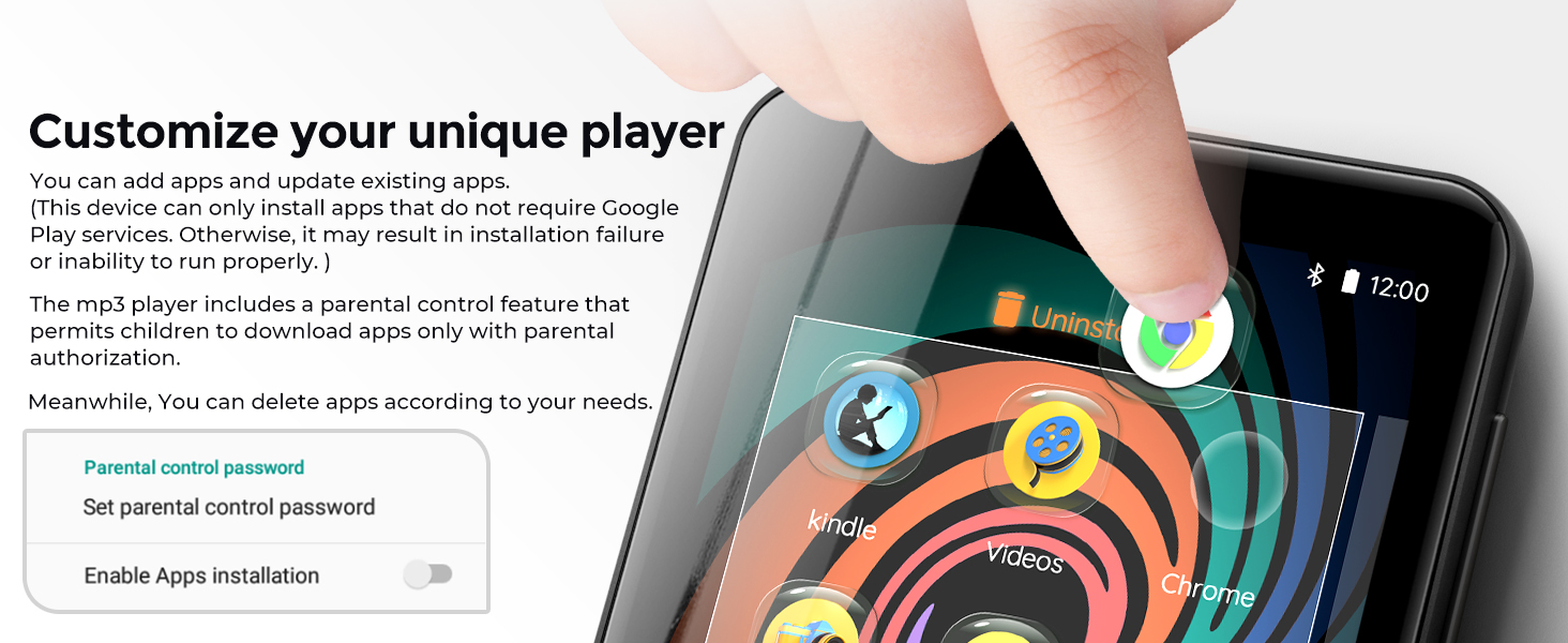 bluetooth mp3 music player