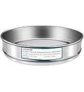 LVDALAB 304 Stainless Steel Lab Sieve Screen Mesh, 400 Mesh (0.038mm) Aperture Test Sieve, 12Inch...