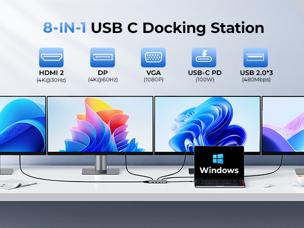 RayCue USB C Hub Adapters for MacBook Pro