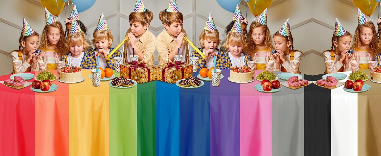plastic party table cloth