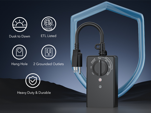 exterior timers electrical outlets