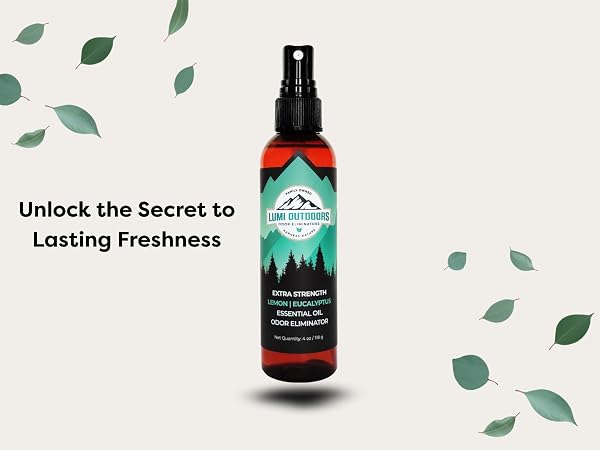 Lumi Outdoors Shoe Deodorizer Spray Shoe Smell Scent and Odor Remover