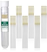 Fteven 30PCS Cross Stitch Needles, Size 22 Stainless Steel Embroidery Needles, Large Eye Hand Sew...