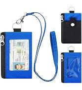 ZHOMA Minimalist Small Wallet for Men Women with 2 Zip Pockets, Water Resistant ID Case with Keyc...