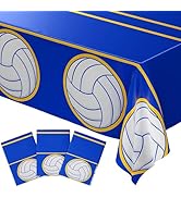 Blue Orchards Volleyball Table Cover (Pack of 3) - 108"x54" Volleyball Decorations, Sports Themed...
