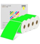 1200PCS Rectangle Label Stickers 3 x 5 Inch Inventory Labels Color Coding Thermal Shipping Labels...