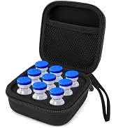 SMYV Insulin Vial Holder Storage Case for Fridge, Peptide Case Fits Standard 10ml U-100 Vials, 9 ...