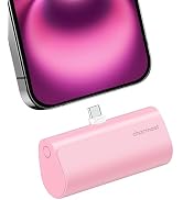 charmast Mini Portable Charger USB-C Connector, 5000mAh Small Power Bank | Lipstick-Size Battery ...