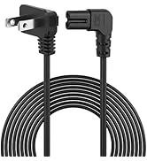 9.84FT TV Power Cord, 90 Degree Angled C7 Replacement Cord Compatible with Samsung LG TCL 24-75 i...