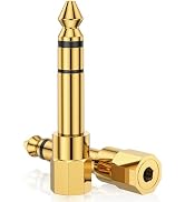 Tomswa 6.35mm (1/4 inch) Male to 3.5mm (1/8 inch) Female Stereo Headphone Adapters, 3.5mm/1/8'' F...