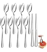 Hunnycook Grapefruit Spoons and Knives - 8 Spoons, 2 Knives, Grapefruit Spoon and Knife with Serr...