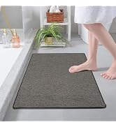Yancorp Ultra Thin Bath Mat & Rug Rubber Backed Non-Slip Bathroom Mats, Quick Dry Shower Rugs Und...