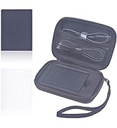 Rancco Samsung T5 SSD Case Comb, 2 Pc Silicone Shockproof Case +1 Pc Hard Leather Zipper Travel S...