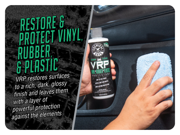 VRP, protect vinyl, rubber, & plastic, car detailing from Chemical Guys