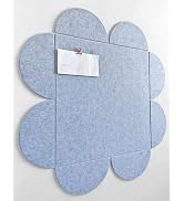 DECORITA Clover Modern Pinboard, 36x36 inch Large Felt Wall Tile, Acoustic Sound Dampening Bullet...