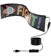 wooaismart Programmable LED Scrolling Sign - Full Color Display Board with Bluetooth APP Control ...