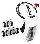 EazeID Embossing Label Maker with 8 Rolls Black Tapes, Vintage Embossed Label Maker Manual, Retro...