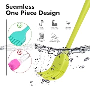 food grade silicone basting pastry food oil sauce condiment brush dishwasher safe