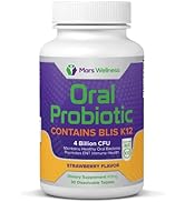 Oral Probiotic Supplement with BLIS K12 4 Billion CFU - Doctor Formulated 30 Day Supply Bottle fo...